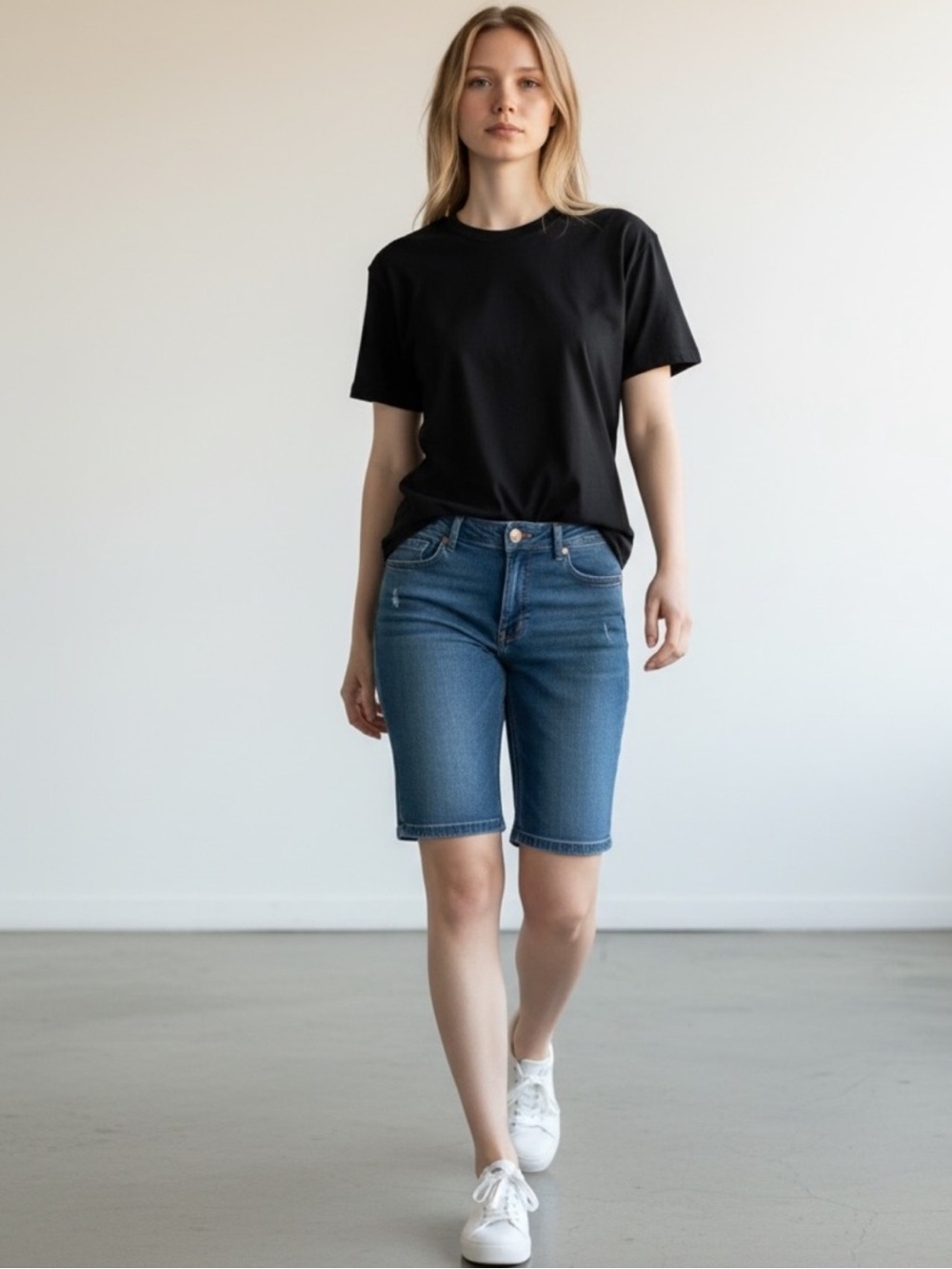 1899 Denim Dark Wash Bermuda Shorts size 6